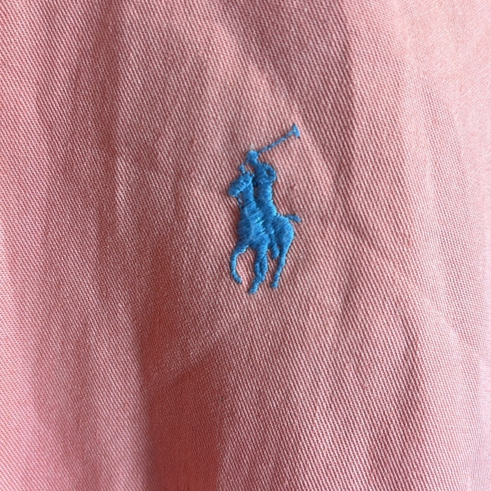Ralph Lauren blue label pink cotton long sleeve shirt men size small - Picture 5 of 6
